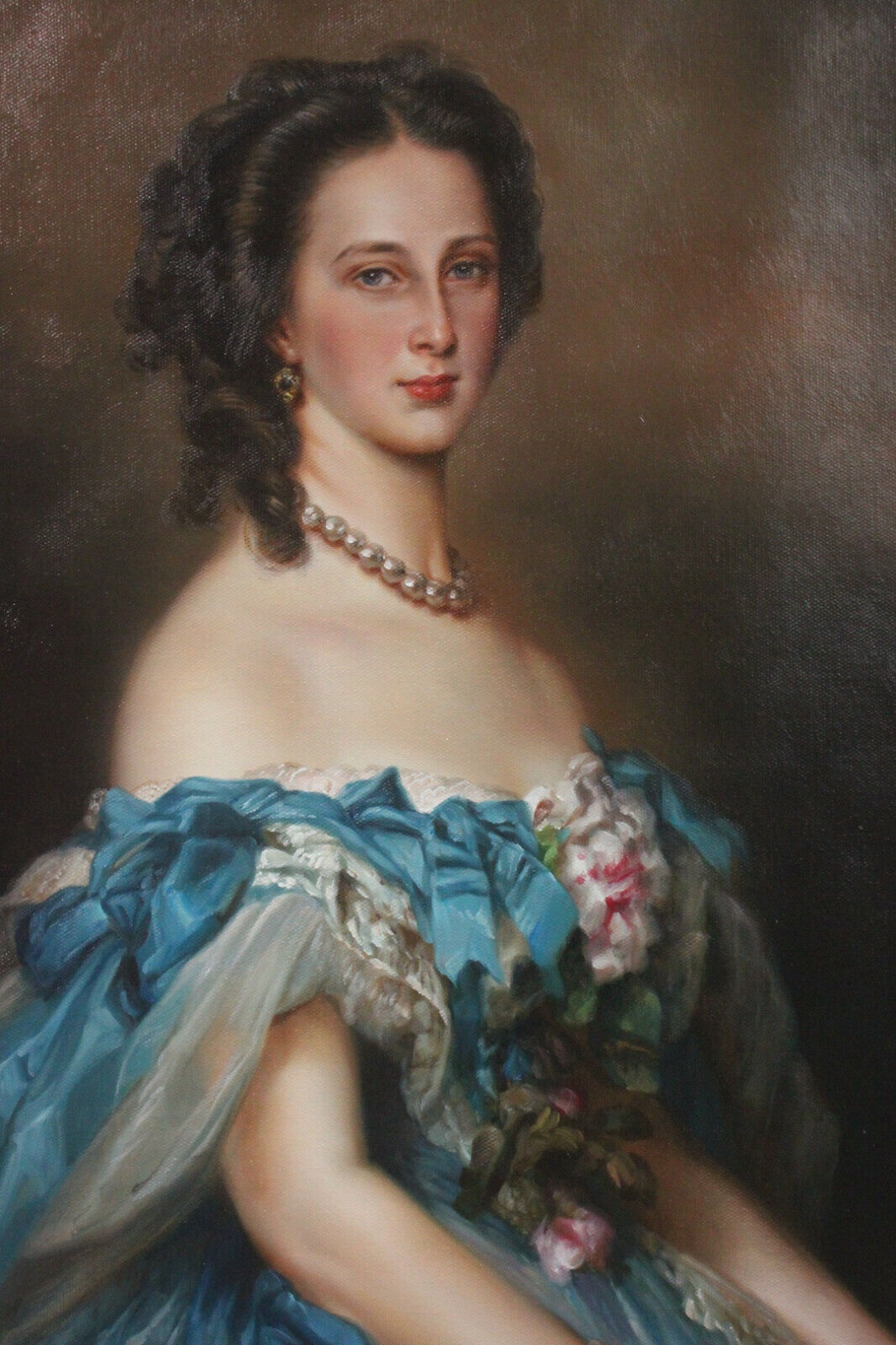 Art peinture à l'huile portrait grande-duchesse Alexandra Iosifovna